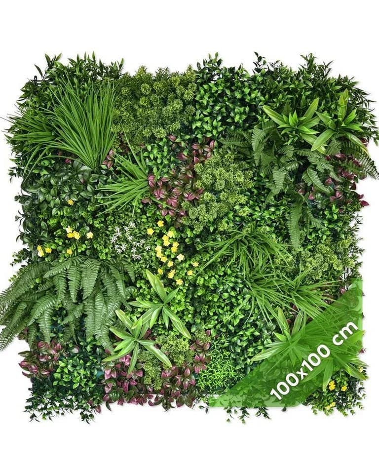 Künstliche Pflanzenwand Evergreen 100x100 cm - JELLE & JACOB Indoor Outdoor - Bild 2