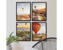 PHOTOLINI Bilderrahmen Set 4er Schwarz MDF 30x40 cm Bild 1