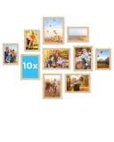 PHOTOLINI Bilderrahmen Set 10er Set No.3 MDF Holz Acrylglas Bild 2