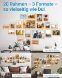 PHOTOLINI Bilderrahmen Set 20er MDF Acryl Beige Bild 1