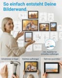 PHOTOLINI Bilderrahmen Set 20er MDF Holz Acrylglas Braun Bild 5