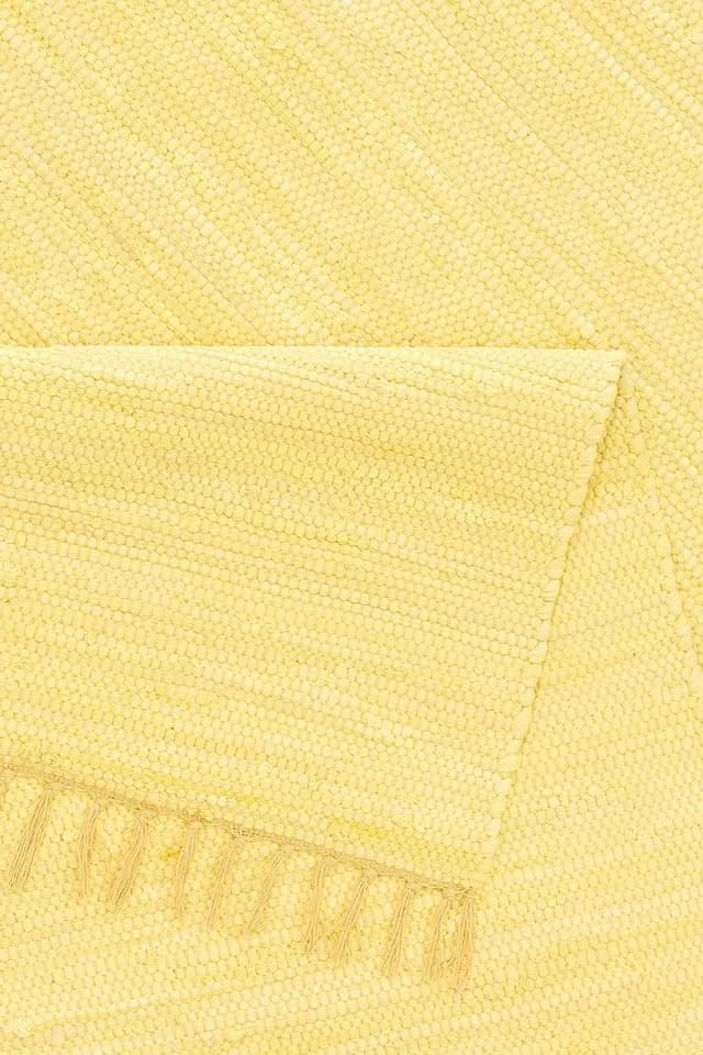 Gelber Baumwollteppich im Landhausstil - Bild 4