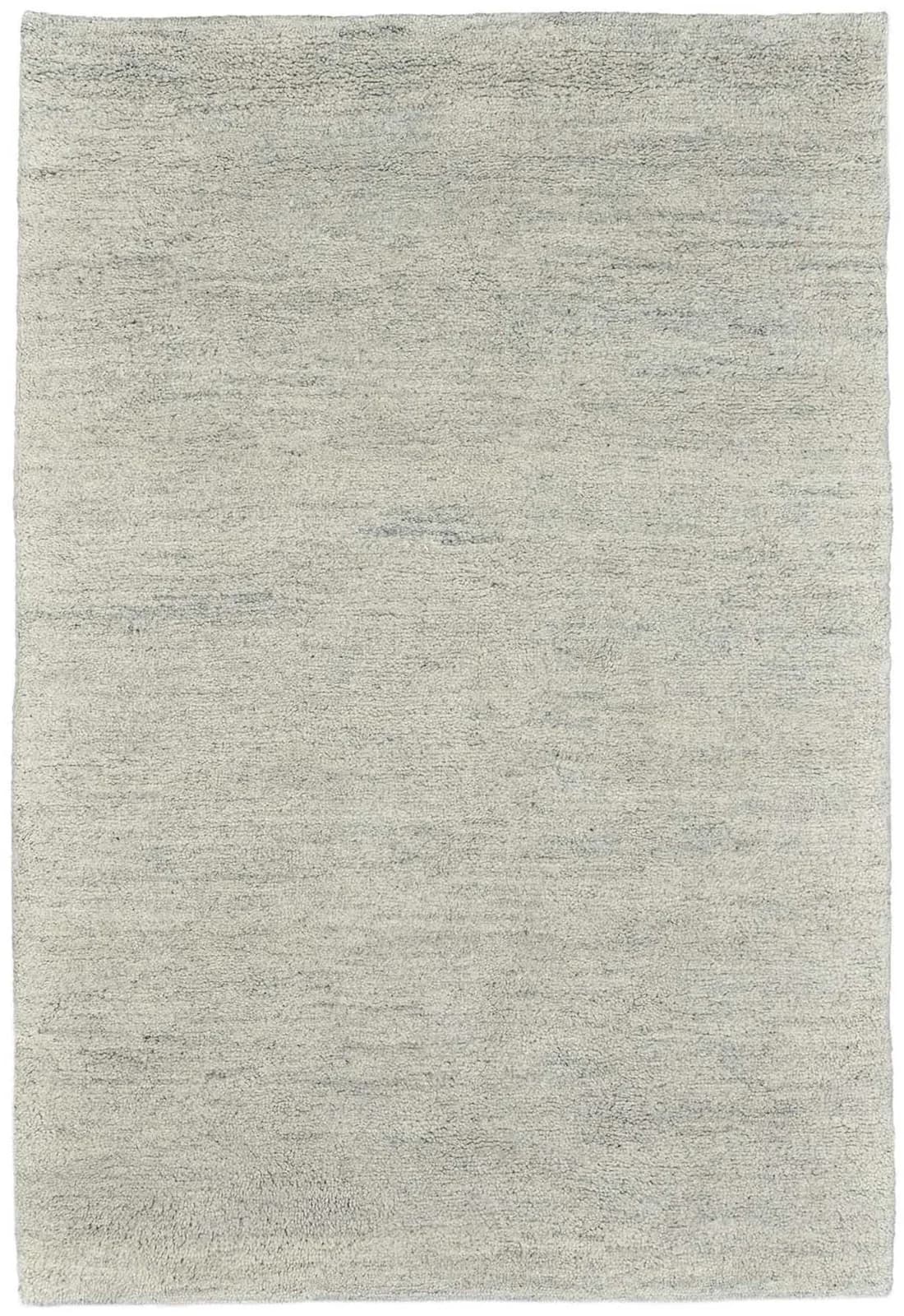 Theko Wollteppich Hadj Uni Beige Grau