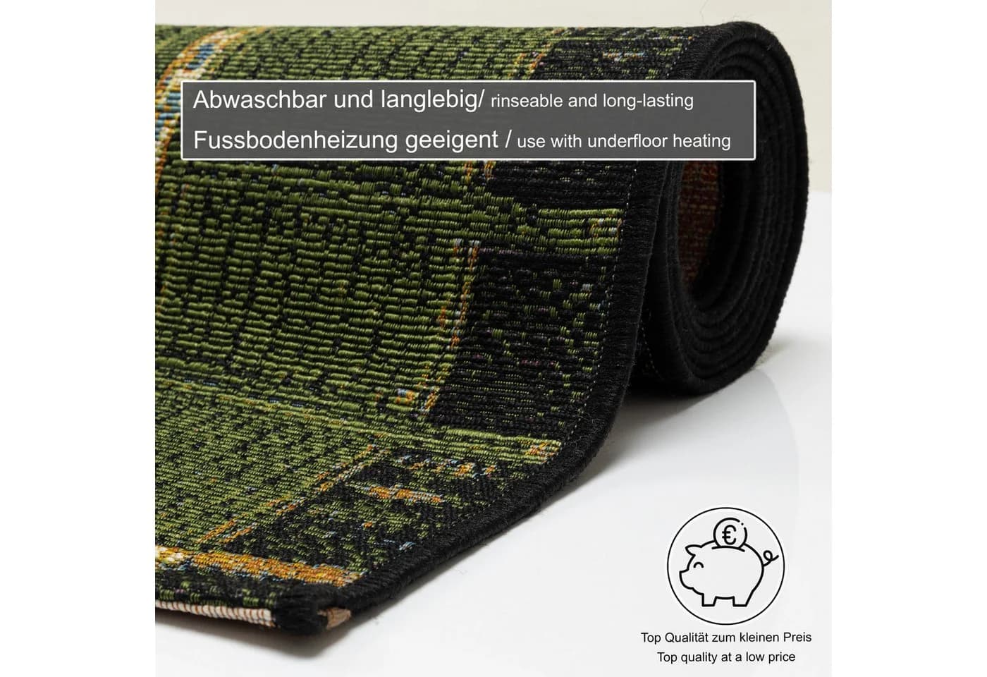 GINO FALCONE Outdoor-Africa 38 Teppich Grün Ethno Style - Bild 5