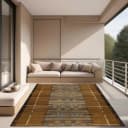 GINO FALCONE Outdoor-Africa 38 Teppich Gold Ethno Style Bild 1