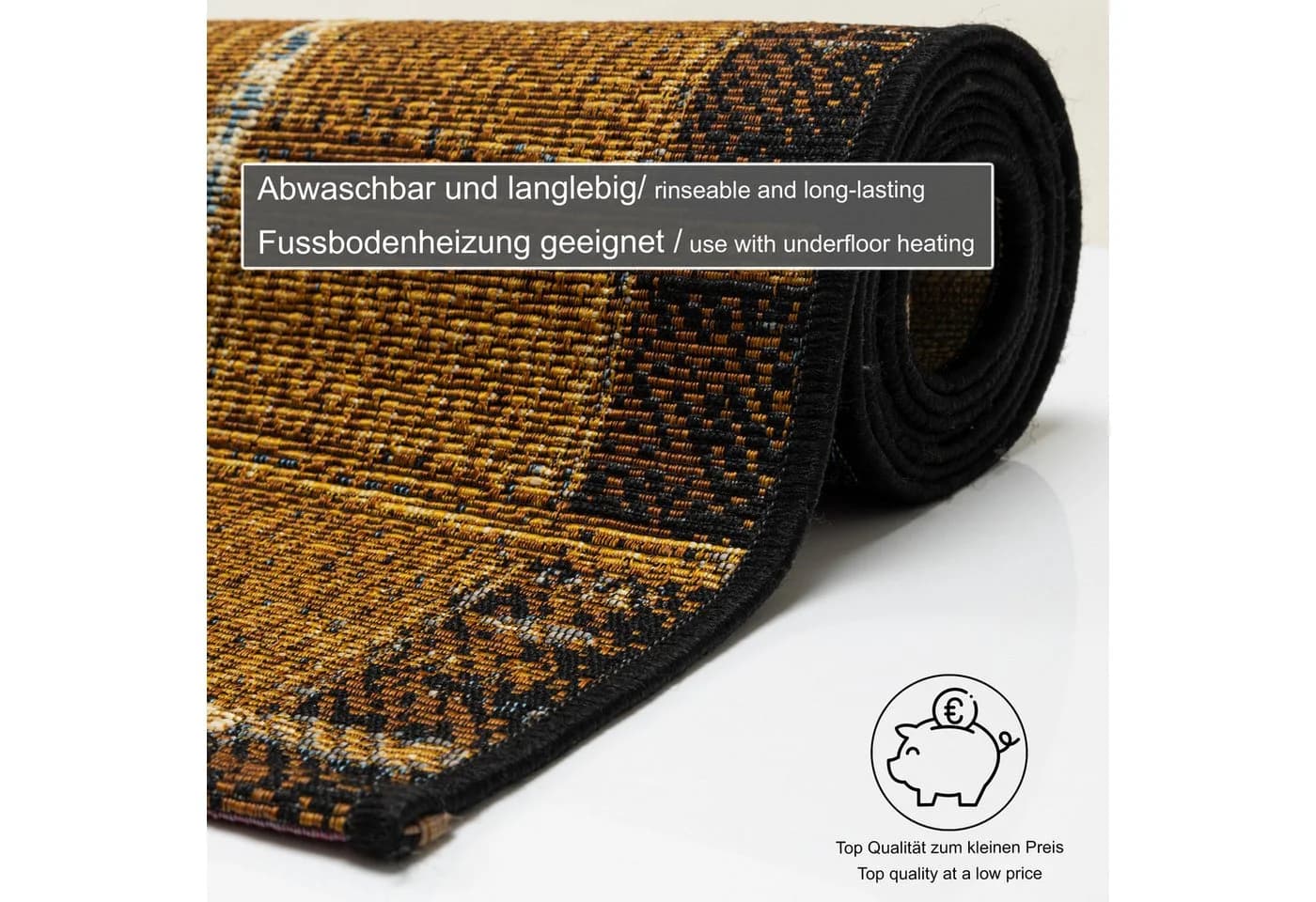 GINO FALCONE Outdoor-Africa 38 Teppich Gold Ethno Style - Bild 5