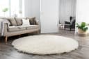 THEKO Wollteppich FLOKOS 1250 Beige Natur Handgewebt Flokati Bild 1