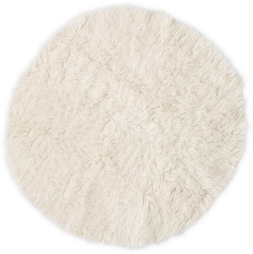THEKO Wollteppich FLOKOS 1250 Beige Natur Handgewebt Flokati - Bild 2