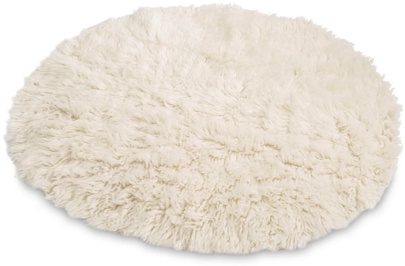 THEKO Wollteppich FLOKOS 1250 Beige Natur Handgewebt Flokati - Bild 3