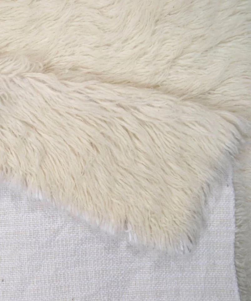 THEKO Wollteppich FLOKOS 1250 Beige Natur Handgewebt Flokati - Bild 4