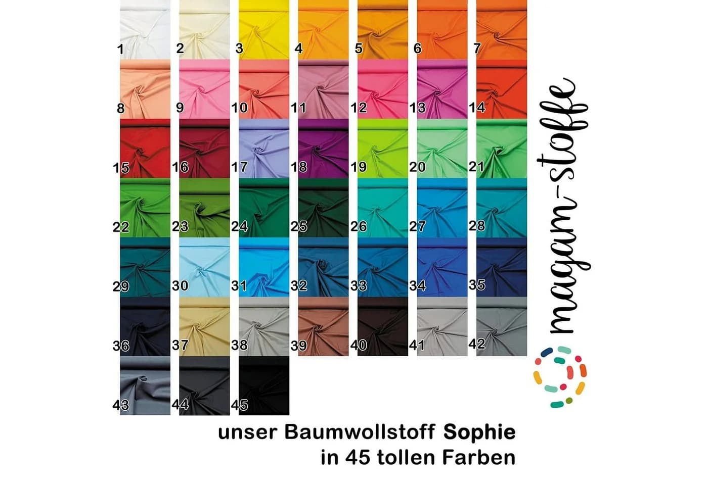 MAGAM-Stoffe Stoff "Sophie" Baumwolle Uni Rosa OEKO-TEX - Bild 4
