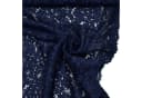 MAGAM-Stoffe Spitzenstoff "Carmen" Blumen Dunkelblau Meterware Bild 1