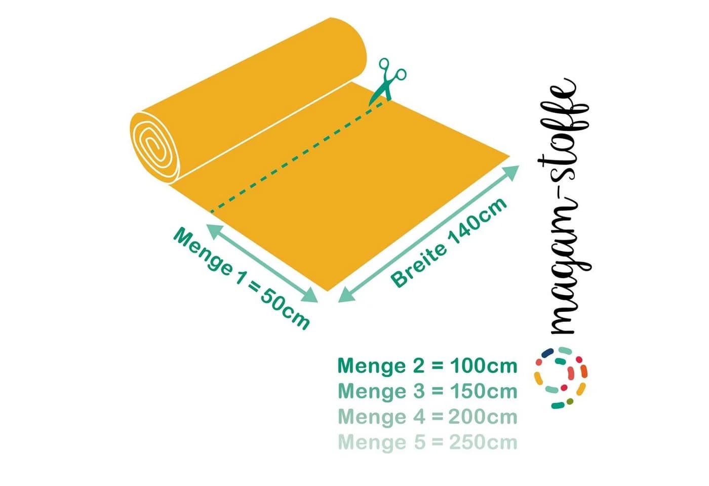 MAGAM-Stoffe Stoff "Mona" uni Baumwollstoff blau OEKO-TEX - Bild 4