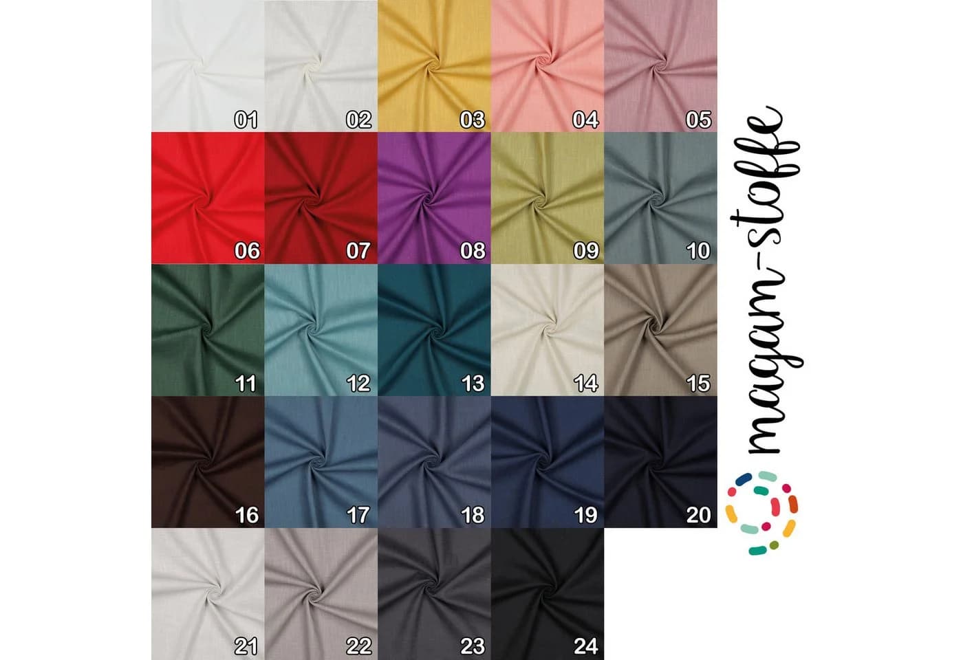 MAGAM-Stoffe Stoff Julia Leinenstoff 100% OEKO-TEX Meterware ab 50cm - Bild 3