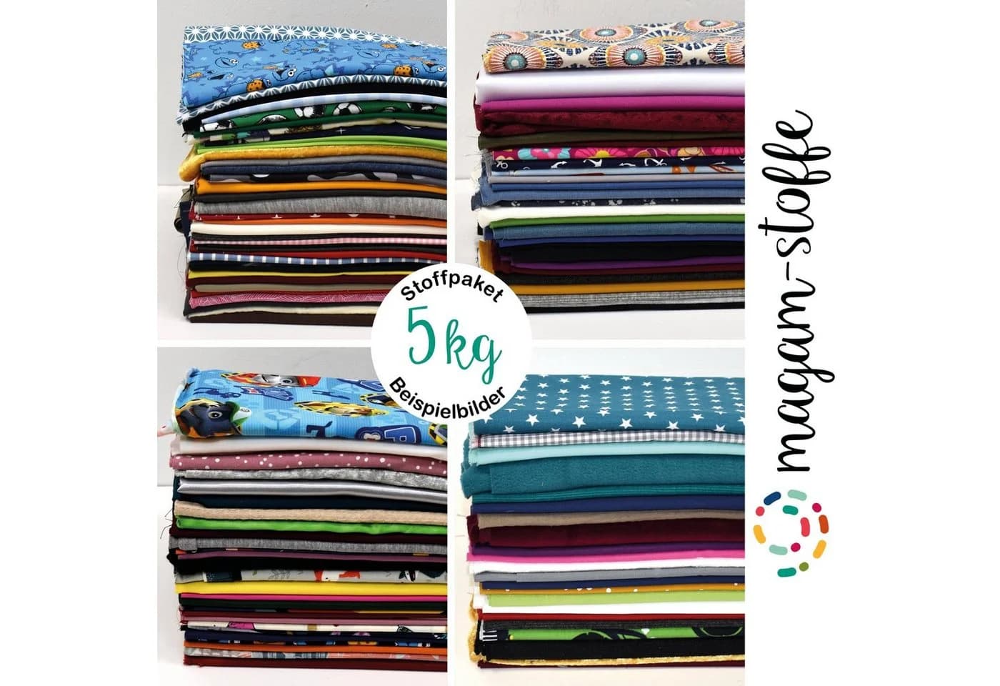 MAGAM-Stoffe Stoffpaket Stoffreste Patchwork Baumwollstoff Kinderstoff - Bild 2