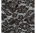 MAGAM-Stoffe Spitzenstoff "Carmen" Blumen Spitze Dunkelbraun Meterware Bild 1