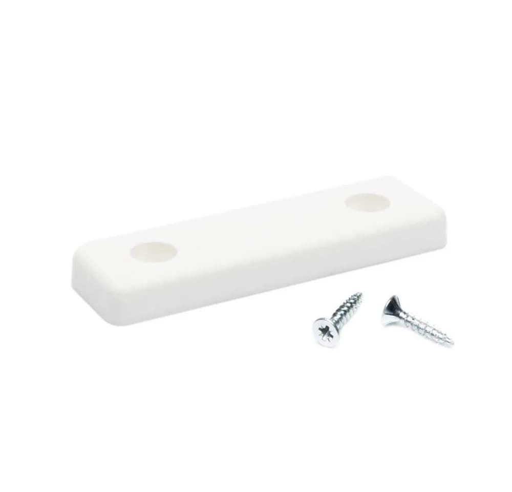 sossai® Möbelgleiter Weiß mit Schrauben (20-St)