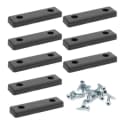sossai® Möbelgleiter Schwarz mit Schrauben 8er Pack Bild 2