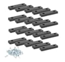 sossai® Möbelfuß Möbelgleiter Schwarz mit Schrauben, 20er Pack Bild 2