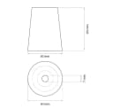 sossai® Türstopper NTS8 Hansi Schwarz (2 St) Bild 4