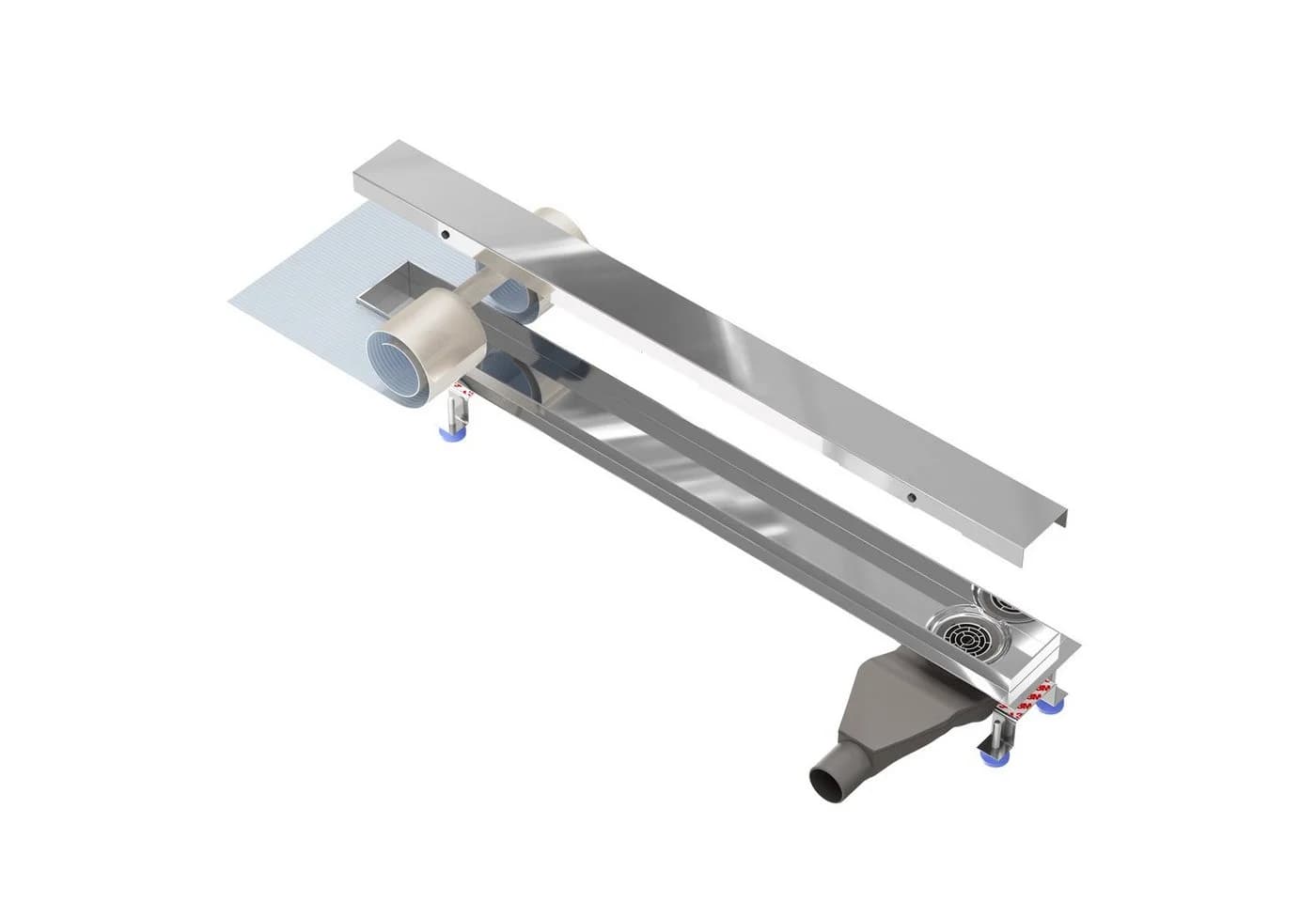 NORDONA Duschrinne Hochglanz Edelstahl 60 cm Komplett-Set - Bild 2