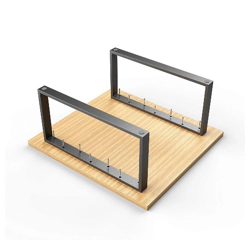 sossai® Couchtischkufen Tischgestell Anthrazit Stahl