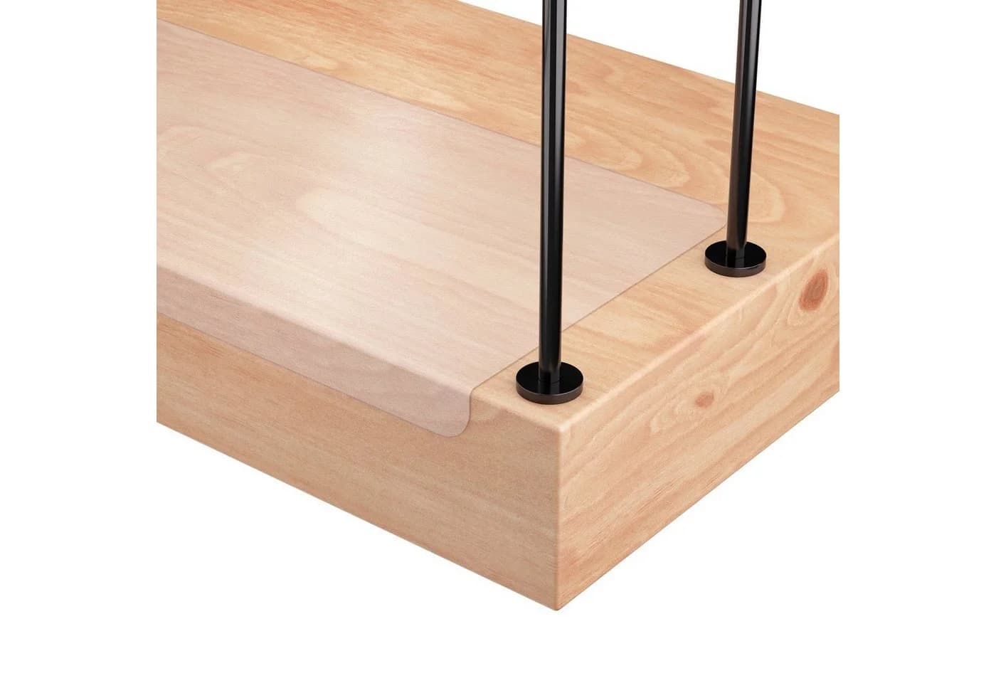 sossai® Stufenmatte Treppenschutz Folie Transparent Selbstklebend 17St - Bild 2