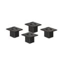 sossai® Möbelfuß Aluminium Schwarz Vierkantprofil 45x45mm Bild 2