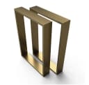 sossai® Tischgestell XXL Stahl Tischkufen 50-70cm x 72cm in Gold Bild 2