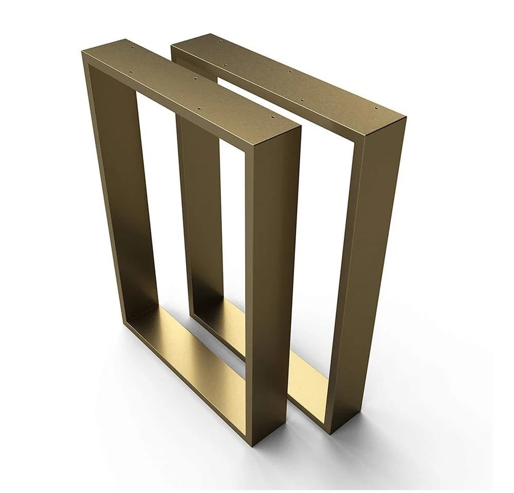 sossai® Tischgestell XXL Stahl Tischkufen 50-70cm x 72cm in Gold - Bild 2
