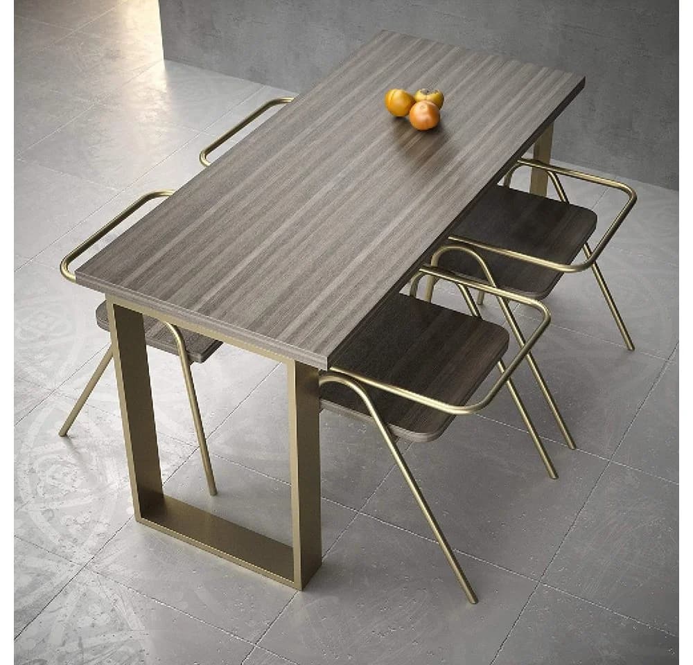 sossai® Tischgestell XXL Stahl Tischkufen 50-70cm x 72cm in Gold - Bild 3