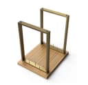 sossai® Tischgestell Stahl Tischkufen 50-70cm x 72cm in Gold Bild 1