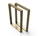sossai® Tischgestell Stahl Tischkufen 50-70cm x 72cm in Gold Bild 2