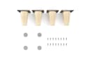 sossai® Möbelfuß Buchenholz gerade Öl-Finish Natur 8cm Bild 2