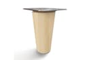 sossai® Möbelfuß Buchenholz gerade Öl-Finish Natur 8cm Bild 3