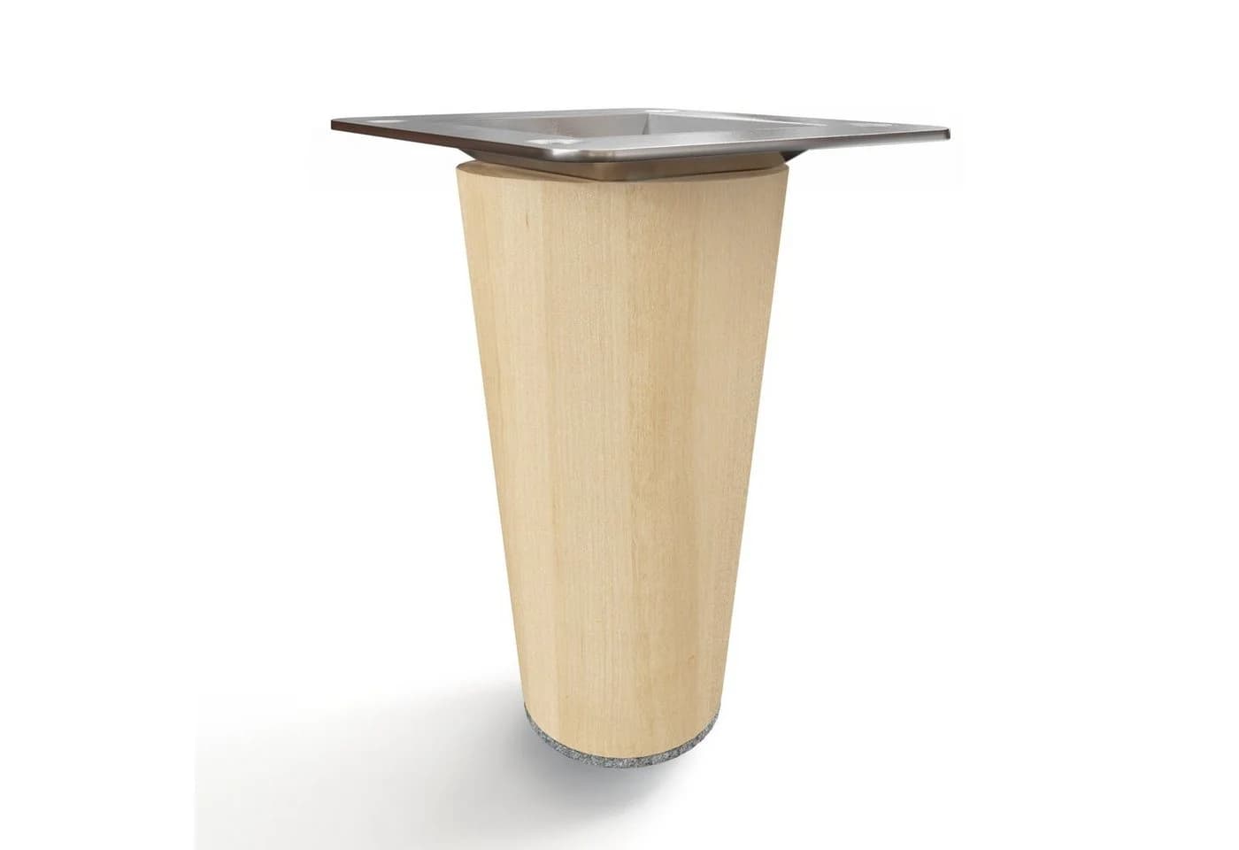 sossai® Möbelfuß Buchenholz gerade Öl-Finish Natur 8cm - Bild 3