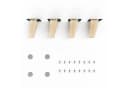 sossai® Möbelfuß Holzfüße Rund Schräge Ausführung Öl-Finish Bild 2