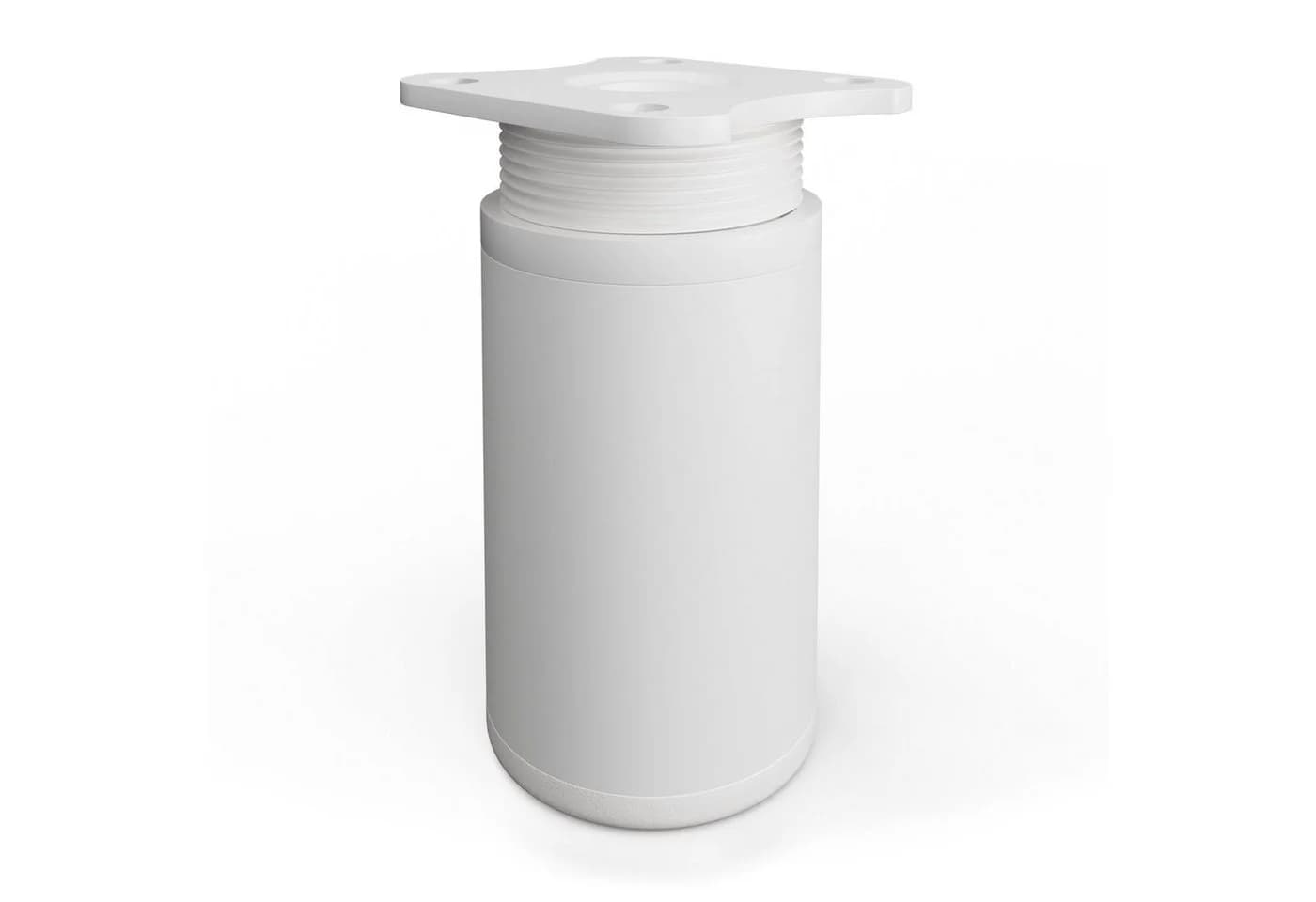 sossai® Möbelfuß Runde Schrankfüße Weiß höhenverstellbar 4er Set