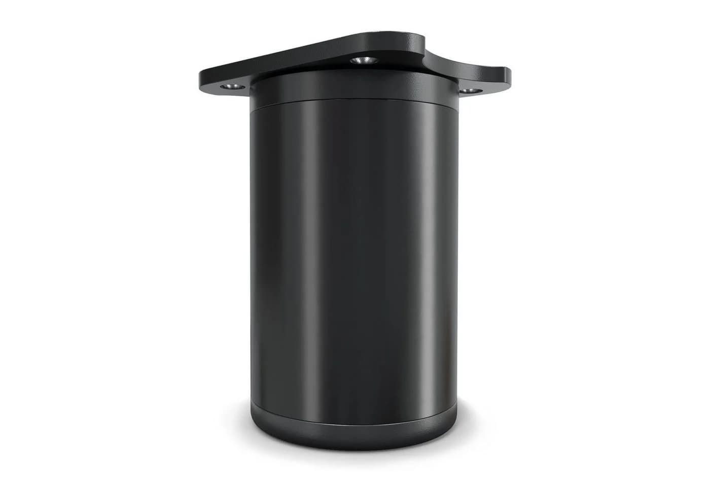 sossai® Möbelfuß Runde Schrankfüße 8er Set höhenverstellbar Schwarzmatt - Bild 3