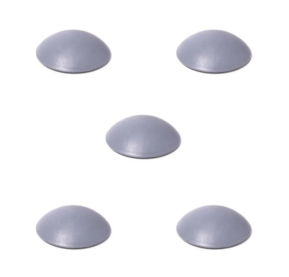 sossai® Türpuffer Grau Selbstklebend 5er Pack Ø40mm - Bild 2
