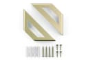 sossai® Wandregalhalter 2er Set Design Truss Gold Bild 1