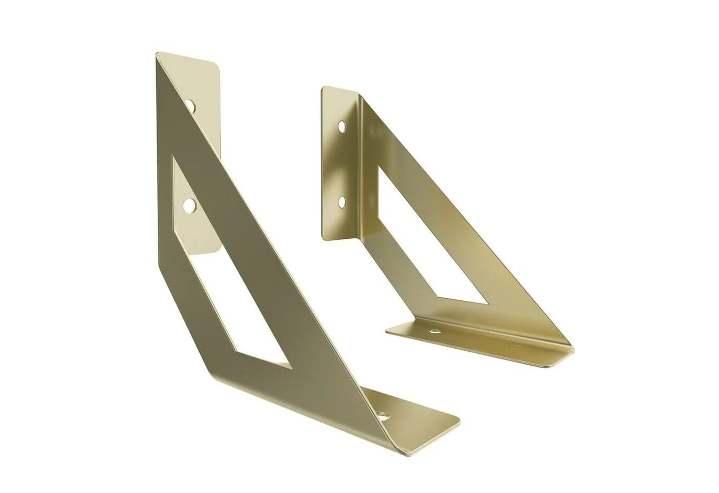 sossai® Wandregalhalter 2er Set Design Truss Gold - Bild 2
