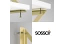 sossai® Wandregalhalter 2er Set Design Truss Gold Bild 5