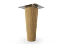 sossai® Möbelfuß Holzfuß Eiche massiv gerade 10cm Set Bild 1