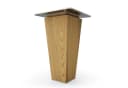 sossai® Möbelfuß Holzfuß Eiche massiv gerade Ausführung Bild 1