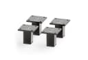 sossai® Möbelfuß Aluminium Schwarz Vierkantprofil 30x30mm (4er Set) Bild 2