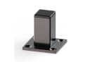 sossai® Möbelfuß Aluminium Schwarz Vierkantprofil 30x30mm (4er Set) Bild 5