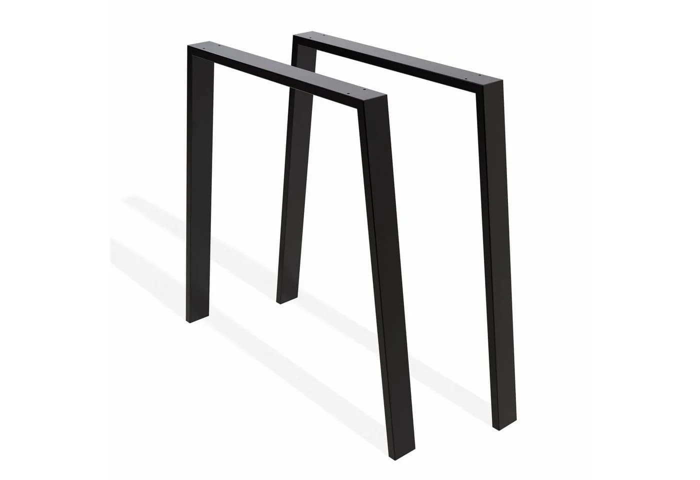 sossai® Tischgestell Stahl Trapez Tischkufen Schwarz (2-St) - Bild 2