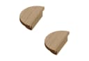 sossai® Möbelgriff Eichenholz Echtholzgriff GAH02 (2-St) Lochabstand 20mm Bild 2