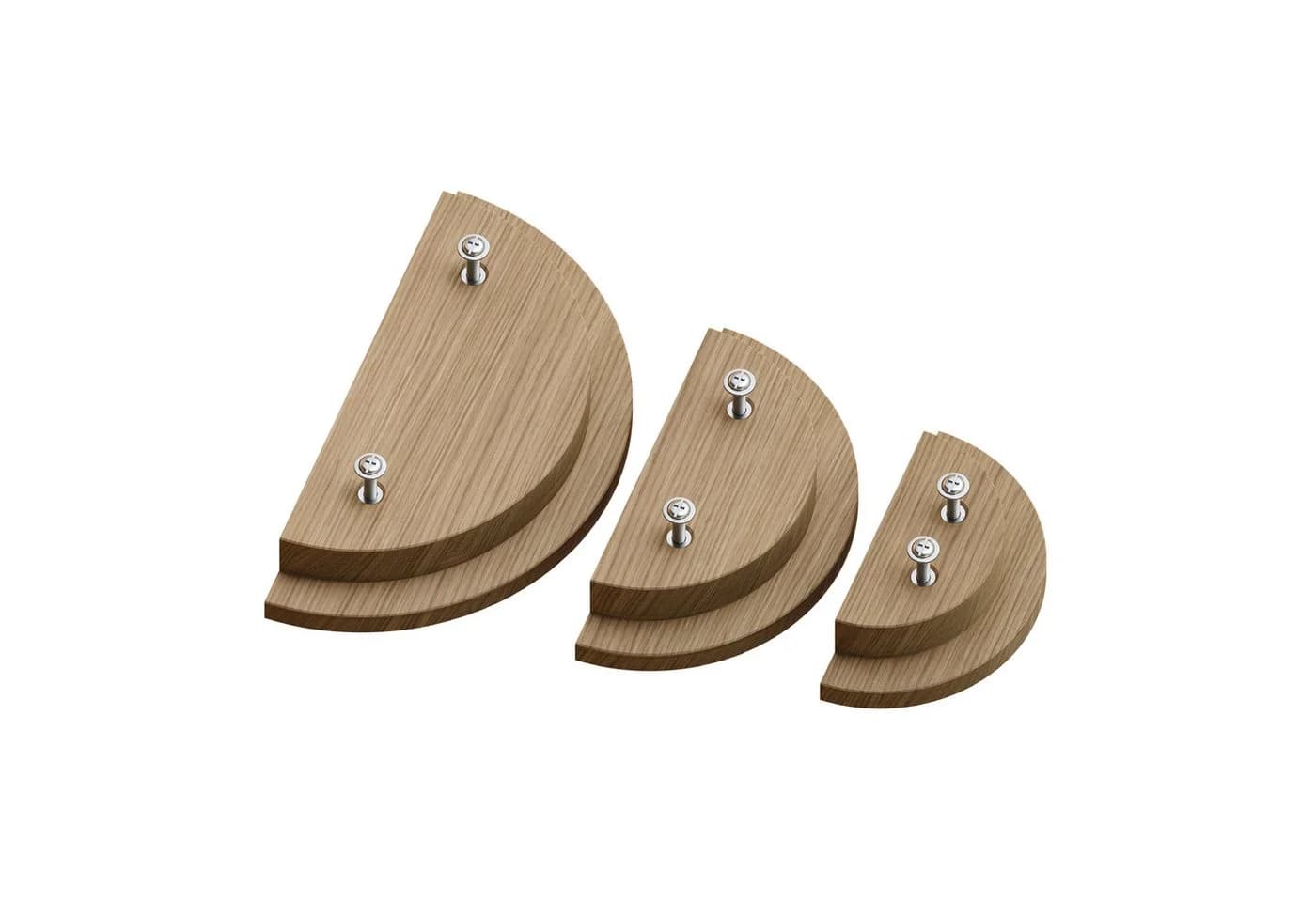 sossai® Möbelgriff Eichenholz Echtholzgriff GAH02 (10er Set) Lochabstand 20mm - Bild 5